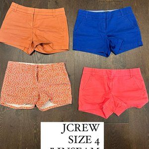 J. Crew Chino Shorts - 4in inseam, size 4